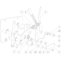 CMP O0244-13200 ORIGINAL OREC Differential Lock Lever | NewgardenParts.com