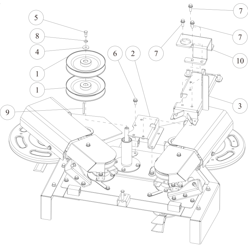 CMP-Messerriemenscheibe (Metallicgrau) O0360-5110H ORIGINAL OREC