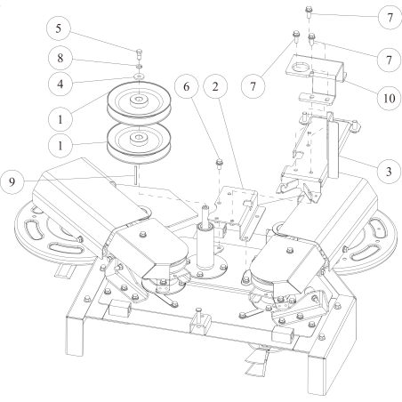 CMP-Messerriemenscheibe (Metallicgrau) O0360-5110H ORIGINAL OREC | NewgardenParts.com