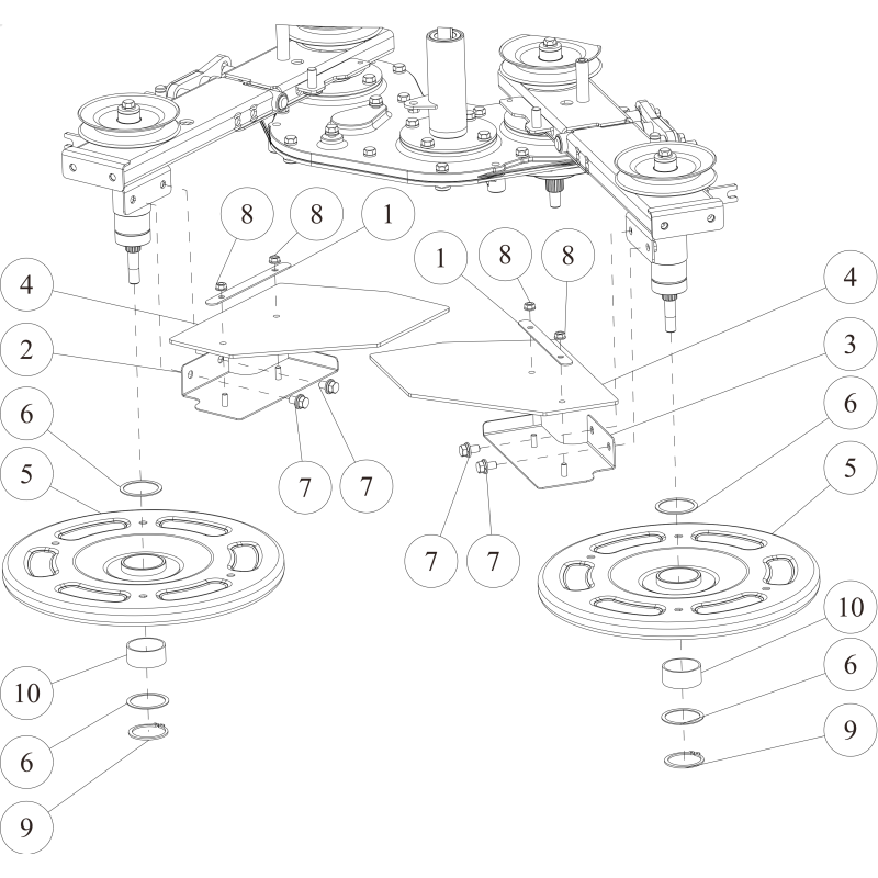 Couvercle de couteau décalé CMP (gris métallisé) O0360-5730H ORIGINAL OREC
