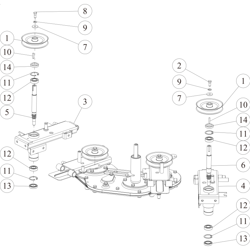 Offset-Messerachse (R) O0360-50710 ORIGINAL OREC