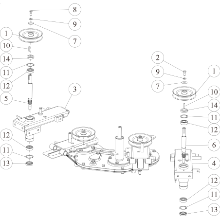 Axe de couteau décalé (R) O0360-50710 ORIGINAL OREC | NewgardenParts.com