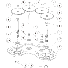 Messerachse (R) O0360-51800 ORIGINAL OREC