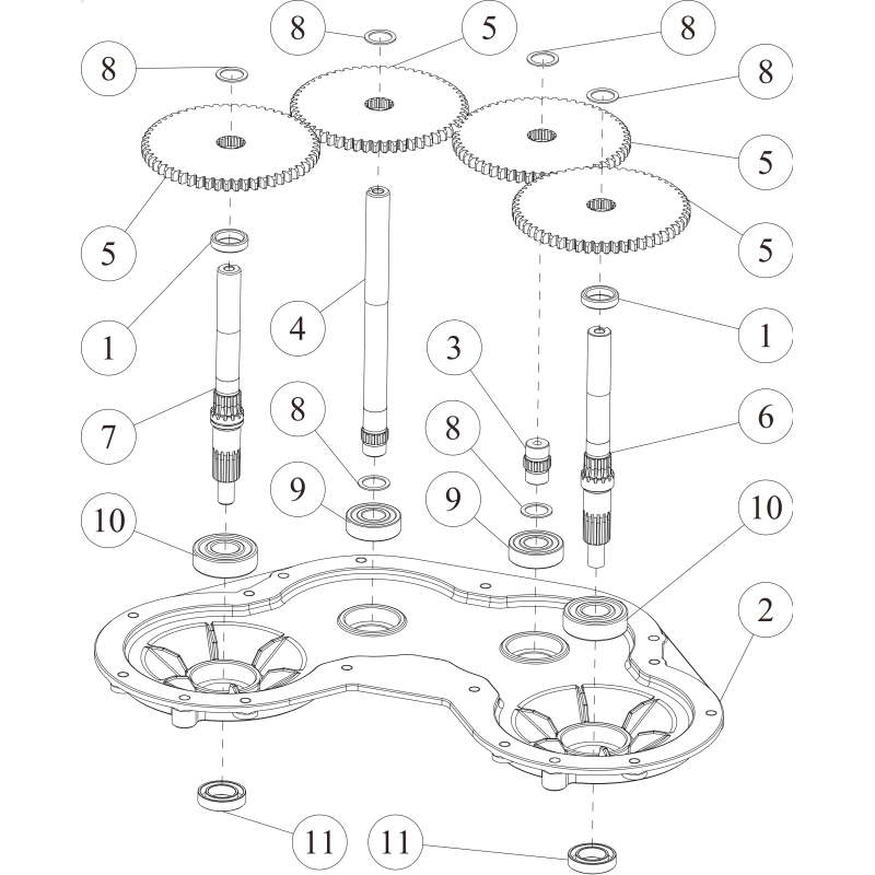 Axe de couteau (R) O0360-51800 ORIGINAL OREC