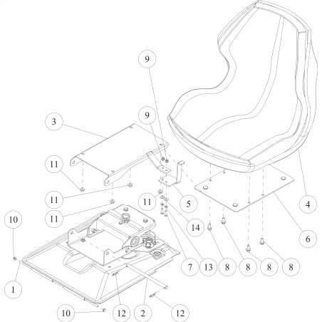 Saddle (COBO) O0348-71100 ORIGINAL OREC | NewgardenParts.com