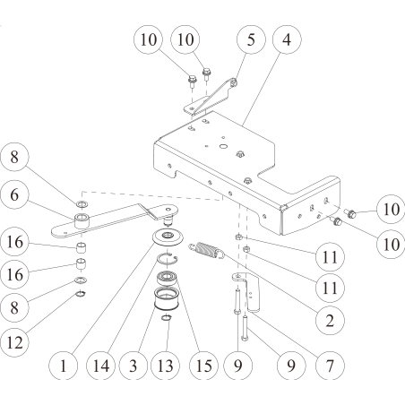 POLEA TENSORA * . O0284-40300 ORIGINAL OREC | NewgardenParts.com