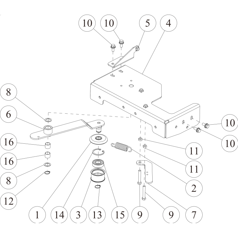 CMP-Führungsspannarm (Metallicgrau) O0360-4010H ORIGINAL OREC