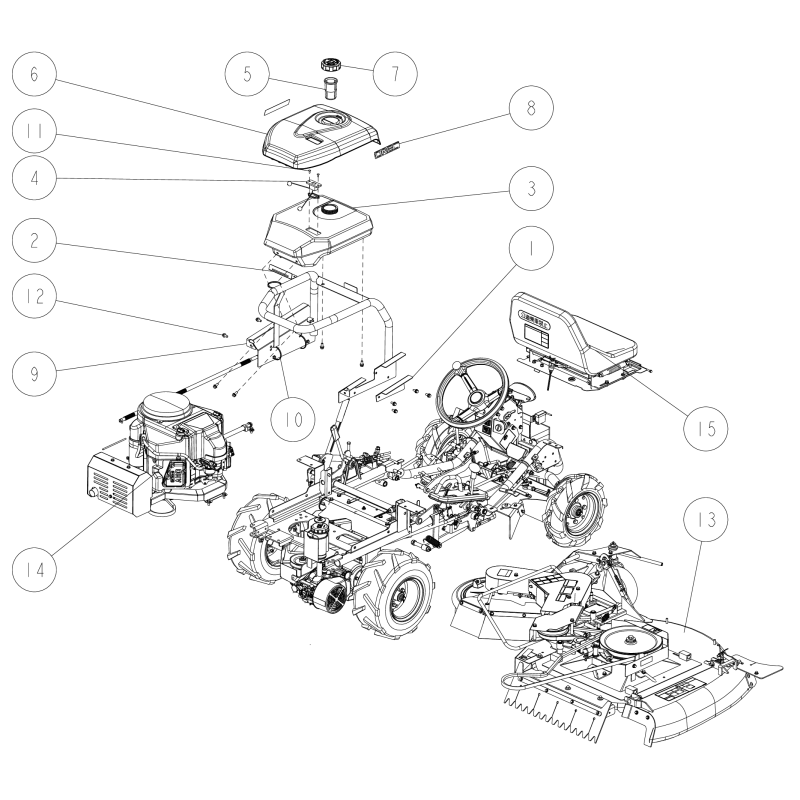 CMP (RMK150) Kraftstofftankhalterung O0329-60700 ORIGINAL OREC