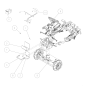 ORIGINAL OREC O0322-22200 Batteriehalter