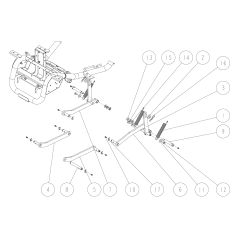 Front link arm CMP(L) (RMK150) O0329-50100 ORIGINAL OREC