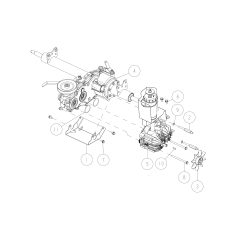 Transmission group (without HST) O0329-09100 ORIGINAL OREC | NewgardenParts.com