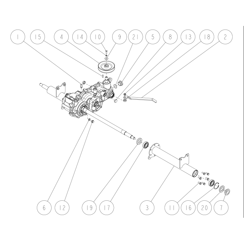 Axle Case CMP(L) O0281-00100 ORIGINALE OREC