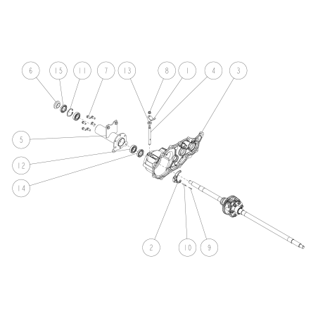 Axle Case CMP (R) O0281-00200 ORIGINAL OREC | NewgardenParts.com