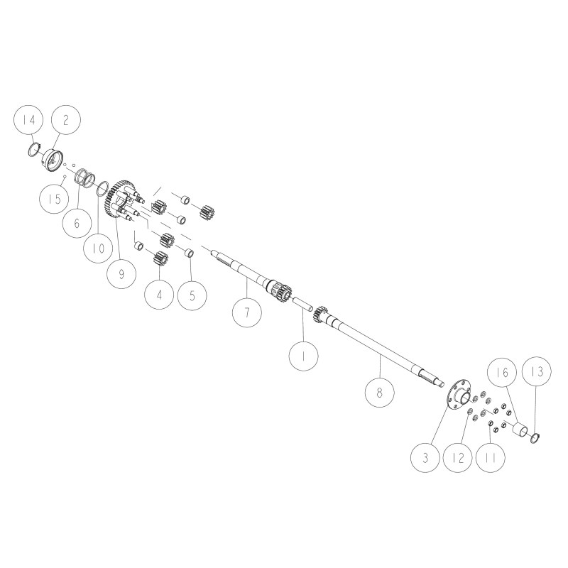 Achse (L) CMP O0207-02120 ORIGINAL OREC