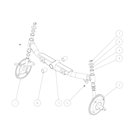 CMP Vorderachse (RMK150) O0329-32100 ORIGINAL OREC | NewgardenParts.com