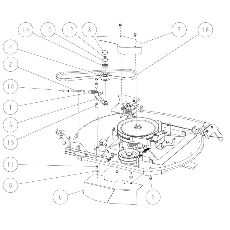 Brazo tensor central (B) CMP O0303-51210 ORIGINAL OREC