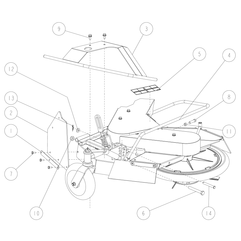 Protection de pied arrière (RMK150) O0329-54700 ORIGINAL OREC