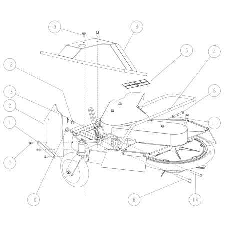 Protector de pie (trasero) (RMK150) O0329-54700 ORIGINAL OREC | NewgardenParts.com