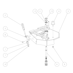 Eje vertical (B) (RMK150) O0329-52200 ORIGINAL OREC