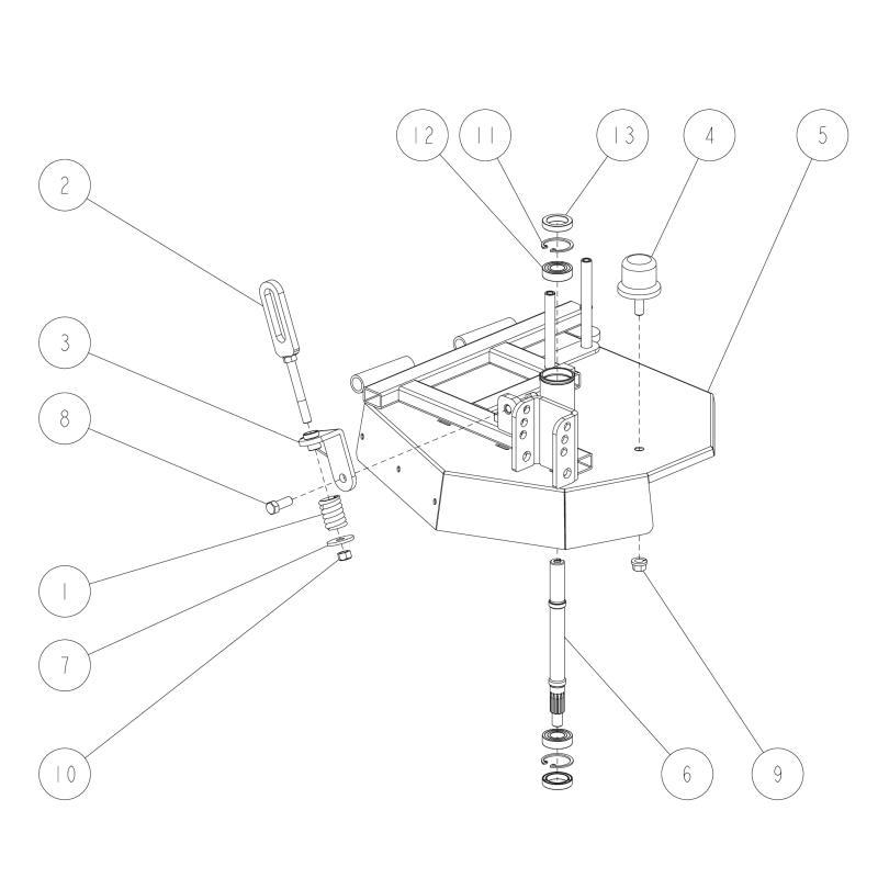 Eje vertical (B) (RMK150) O0329-52200 ORIGINAL OREC