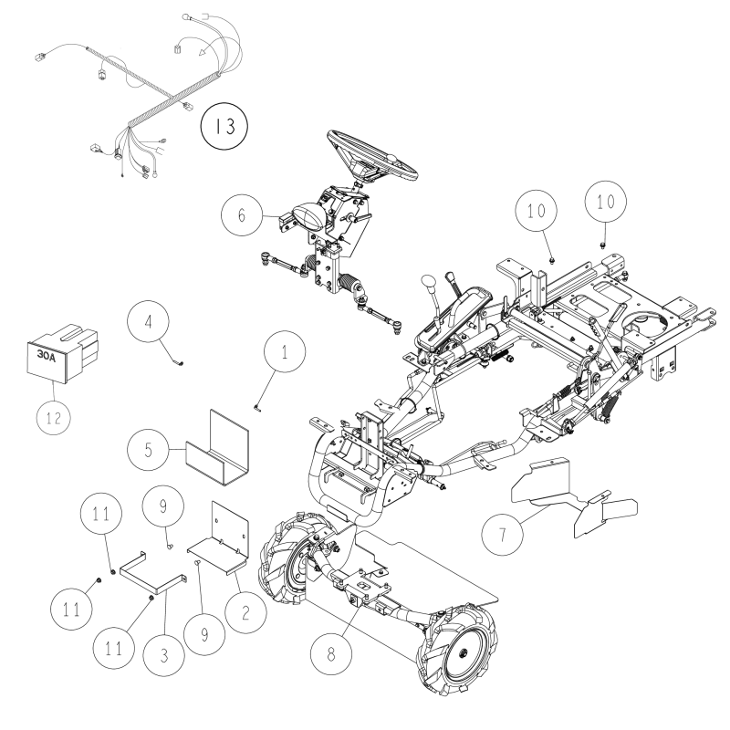 Batteriehalter (metallic grau) O0322-2220H ORIGINAL OREC