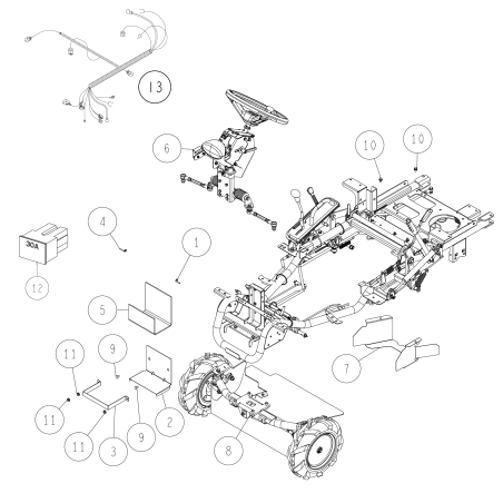 Batteriehalter (metallic grau) O0322-2220H ORIGINAL OREC | NewgardenParts.com