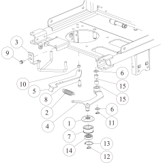 OREC ORIGINAL Spring Pull Arm (Metallic Gray) O0322-4140H | NewgardenParts.com