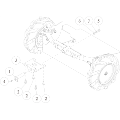 Soporte de eje delantero (gris metalizado) O0322-3030H ORIGINAL OREC | NewgardenParts.com