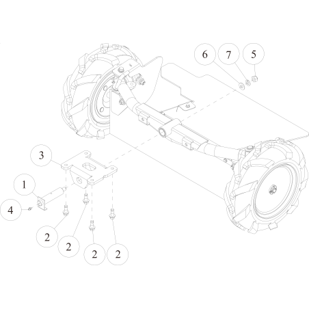 Support d'essieu avant (gris métallisé) O0322-3030H ORIGINAL OREC | NewgardenParts.com