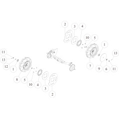 Vorderrad-Gummiabdeckung (AUS) O0349-31800 ORIGINAL OREC | NewgardenParts.com