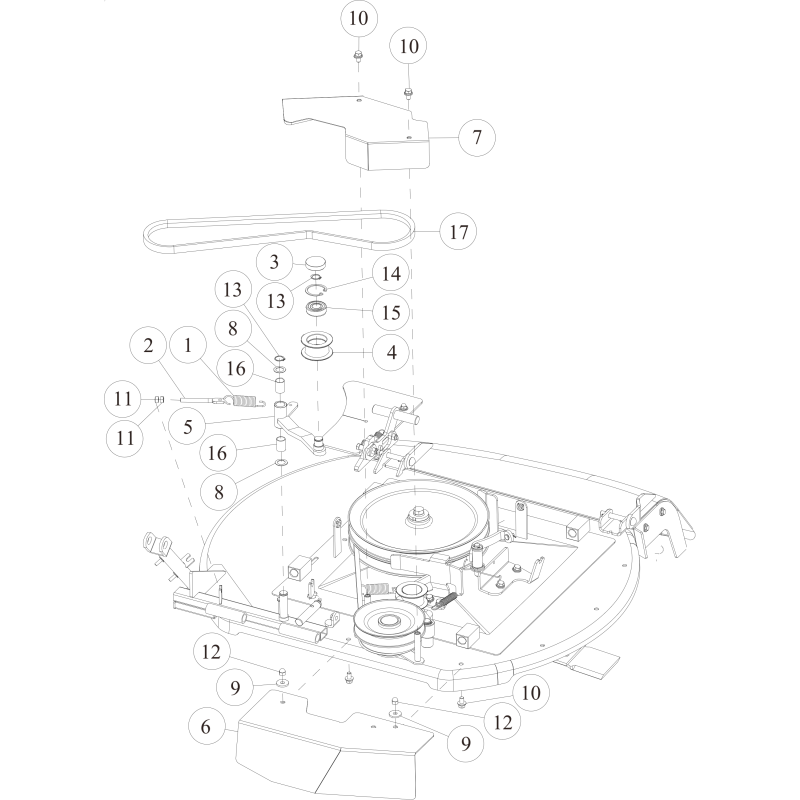 Center Tension Arm (B) CMP (Metallic Gray) O0303-5121H ORIGINAL OREC