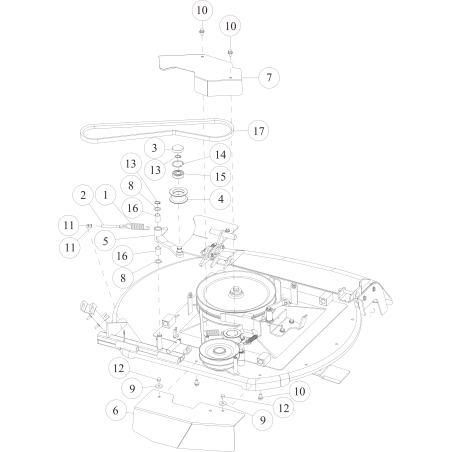 Braccio di tensione centrale (B) CMP (grigio metallizzato) O0303-5121H ORIGINALE OREC | NewgardenParts.com