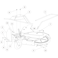 CMP Front Foot Protector (Red) O0349-54502 ORIGINAL OREC | NewgardenParts.com