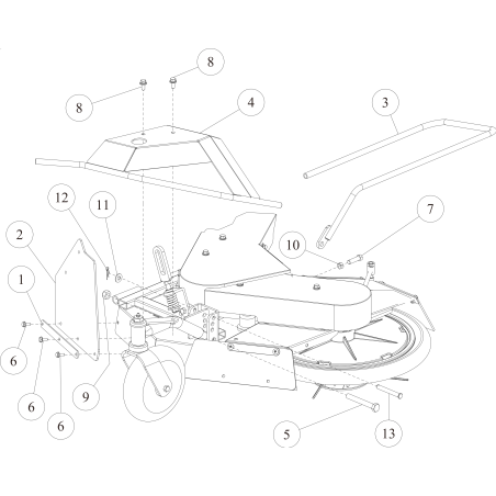 CMP Front Foot Protector (Red) O0349-54502 ORIGINAL OREC | NewgardenParts.com
