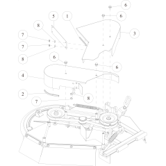 PROTECCIÓN DE CINTURÓN (B) BLANCO RMK151 O0329-53501 ORIGINAL OREC