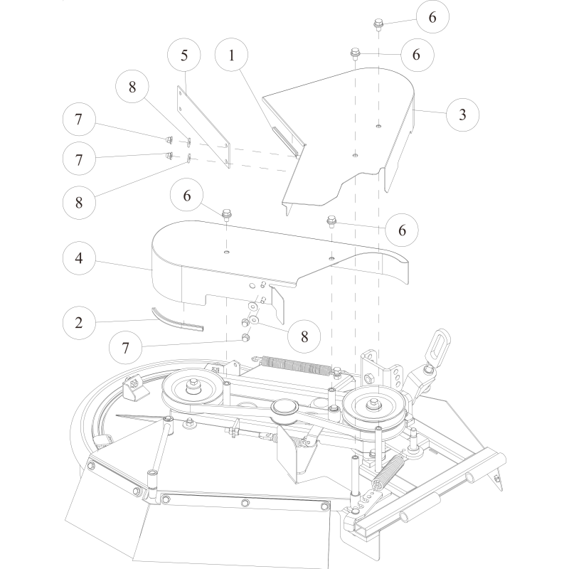 PROTECTION DE CEINTURE (B) BLANC RMK151 O0329-53501 ORIGINAL OREC
