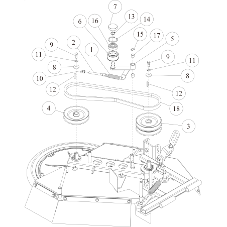 Tension Arm (C) CMP (Metallic Gray) O0221-4130H ORIGINAL OREC | NewgardenParts.com
