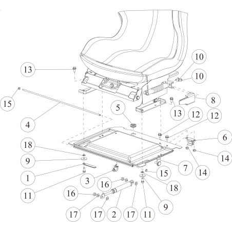 SEAT PLATE (GREEN) O0322-2160G ORIGINAL OREC | NewgardenParts.com