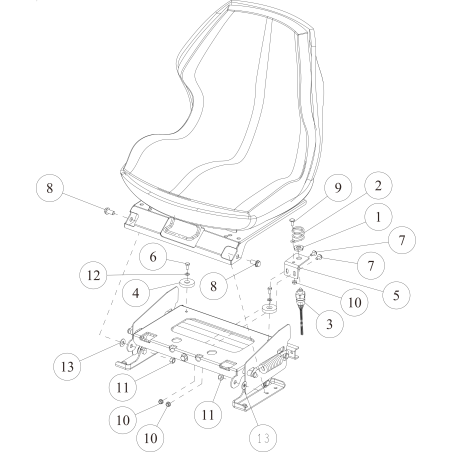 ORIGINAL OREC O0348-20900 Seat Switch Bracket | NewgardenParts.com