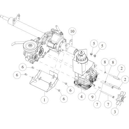 ORIGINAL OREC HYDROSTATIC PUMP (KYB) WITH TANK O0348-09200 | NewgardenParts.com