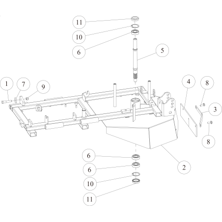 Vertical shaft (B) O0356-52200 ORIGINAL OREC | NewgardenParts.com