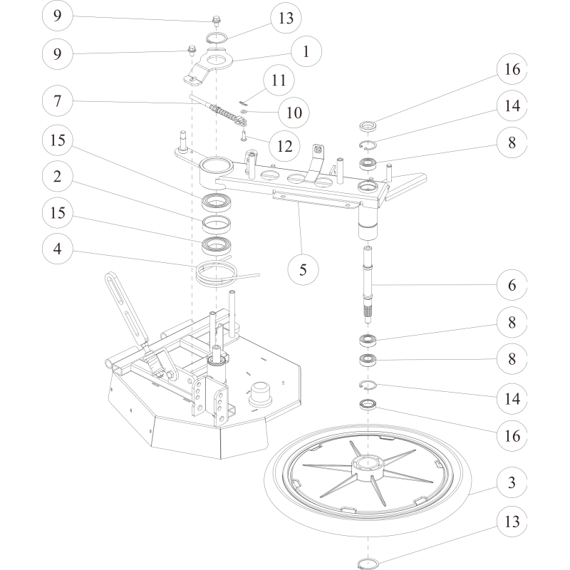 Vertical shaft (C) O0356-52400 ORIGINAL OREC