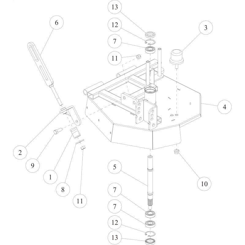 Abdeckung (B) CMP (Metallicgrau) O0356-5060H ORIGINAL OREC