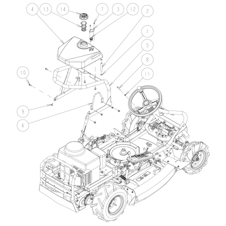 Support de réservoir de carburant CMP (88ET) O0284-86510 ORIGINAL OREC | NewgardenParts.com