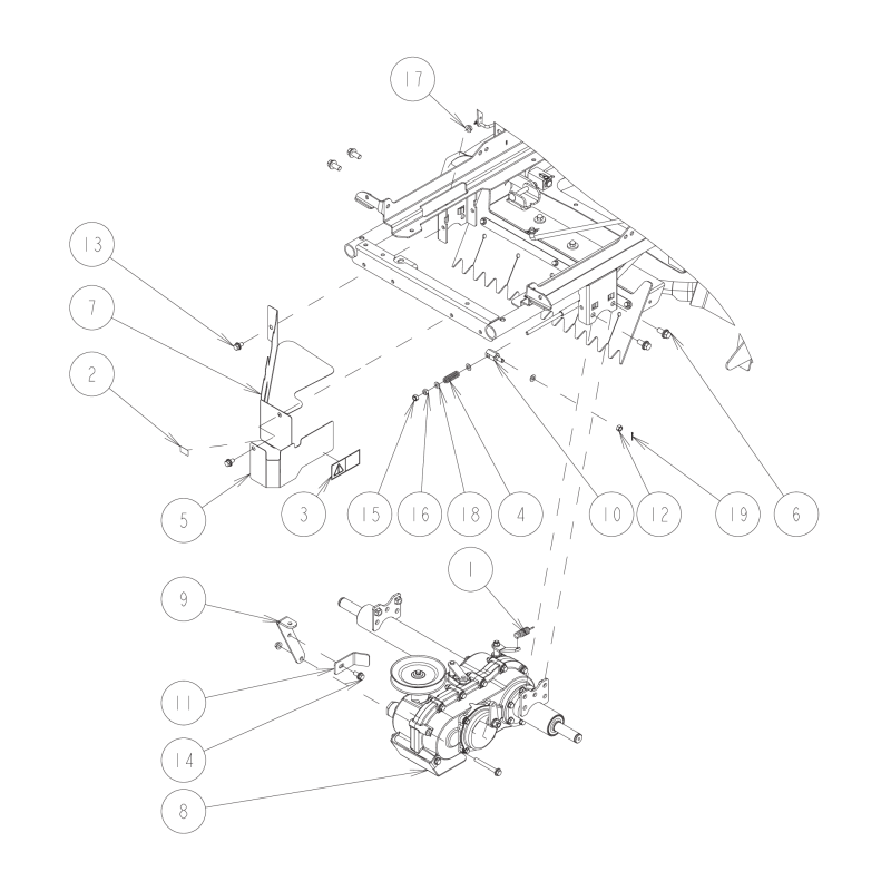 Supporto per trasmissione CMP (RM83G) O0316-01100 ORIGINALE OREC