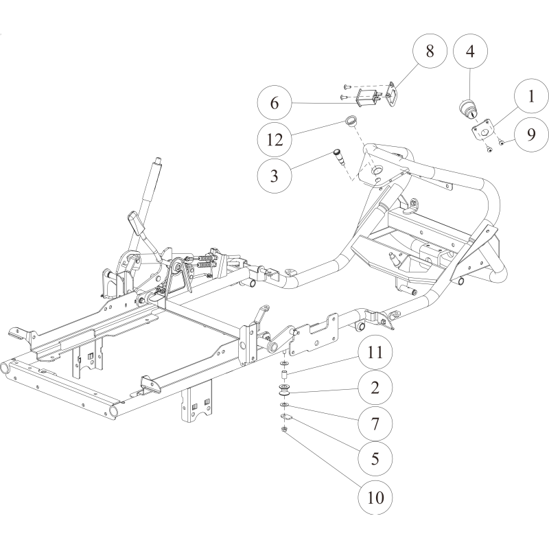 ORIGINAL OREC BK O80-1482-332-00 Key Switch