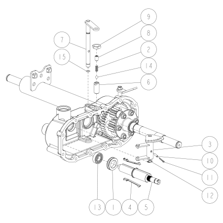 CMP O80-1490-110-00 ORIGINAL OREC Gearbox Fork Shaft | NewgardenParts.com