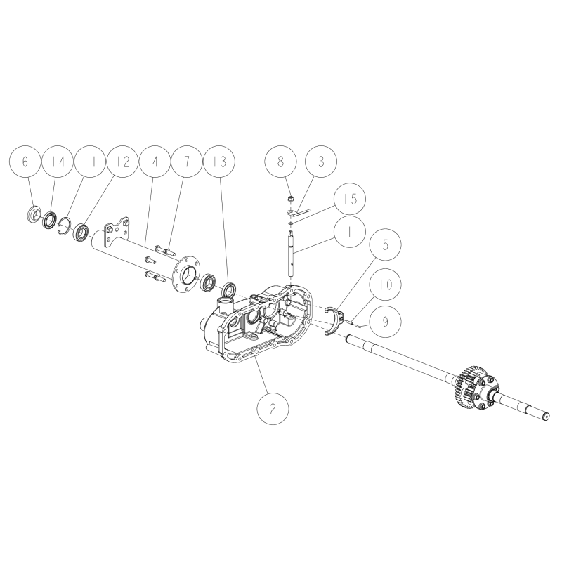 Achslager (links) O80-1488-156-00 ORIGINAL OREC