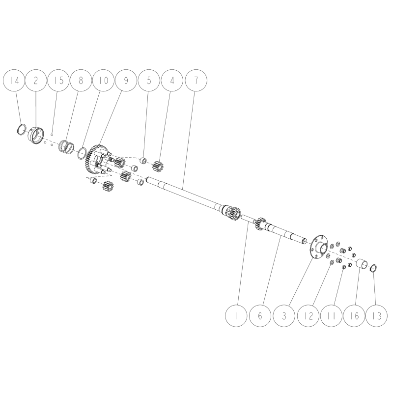 Engranaje de eje CMP O0207-02800 ORIGINAL OREC