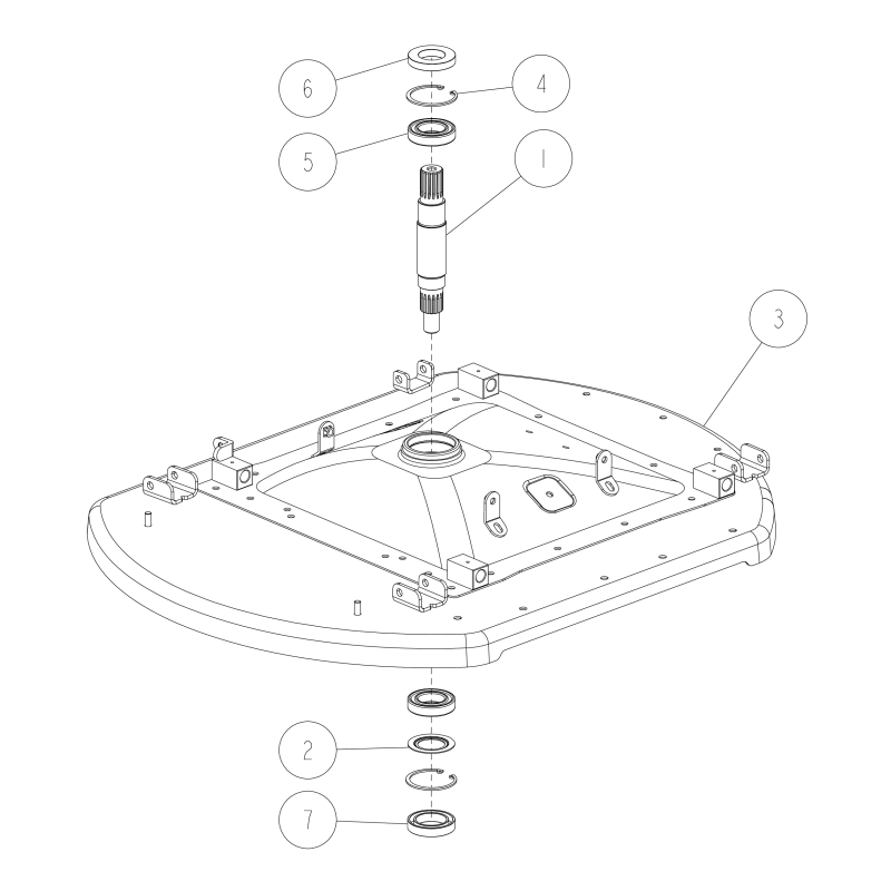 Arbre vertical O80-1493-641-00 ORIGINAL OREC